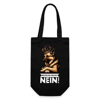 Before you ask German Shepherd Shepherds - Gift Bag for Bottles - black - Front