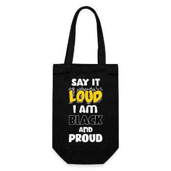 Loud Black Bold Statement Empowerment Design - Geschenkbeutel für Flaschen - Schwarz - Vorne