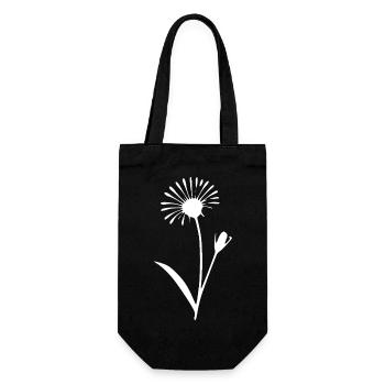 Fleurs de pissenlit Fleurs fleur Fleurs sauvages Herbes - Sac à bouteille - noir - Devant