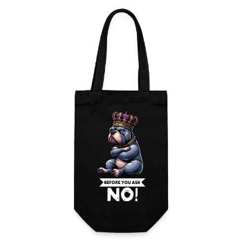 Before You Ask American Bully Bully Pit Bullys - Gift Bag for Bottles - black - Front