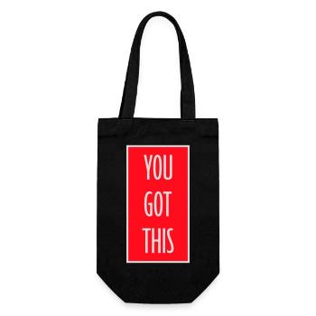 Tu as cette citation motivationnelle et inspirante - Sac à bouteille - noir - Devant