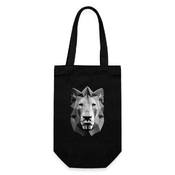 Polygon Design Lion Animal Head - Sac à bouteille - noir - Devant