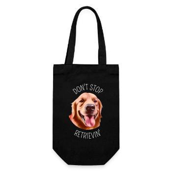 Don’t stop Retrievin' - Cadeau pour les amoureux des chiens - Sac à bouteille - noir - Devant