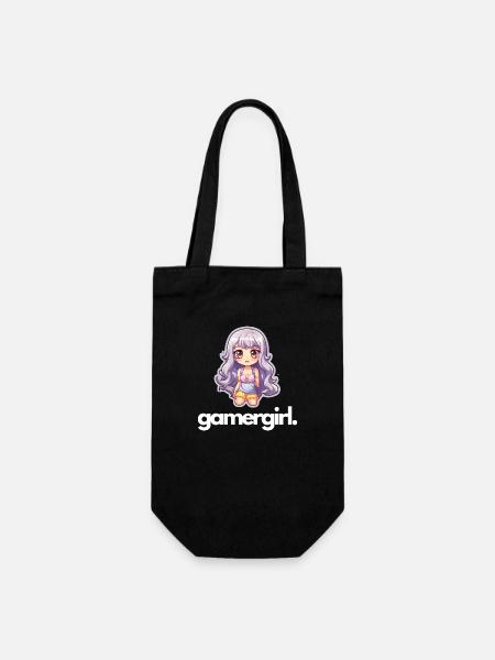Gamergirl - Geschenkbeutel für Flaschen - Schwarz
