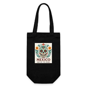 Mexiko - Geschenkbeutel für Flaschen - Schwarz - Vorne