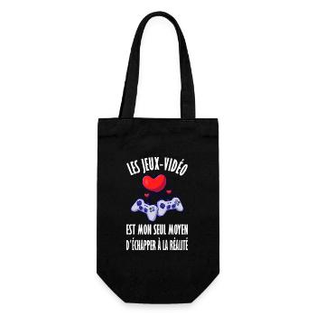 Maillot jeux vidéo geek humour idée cadeau garçon - Sac à bouteille - noir - Devant