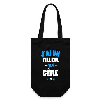 J'ai un filleul qui gère maillot parrain marraine - Sac à bouteille - noir - Devant