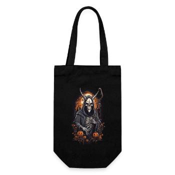 Conception démoniaque du crâne de faucheuse sinistre d’Halloween - Sac à bouteille - noir - Devant