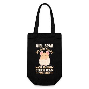 Jobwechsel Arbeit Büro Kollegen Abschiedsgeschenk - Geschenkbeutel für Flaschen - Schwarz - Vorne