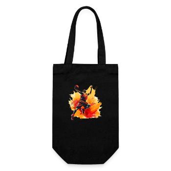 Basketball Player Design for Sports Fans Basketball - Gift Bag for Bottles - black - Front