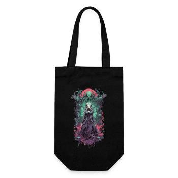 Gothic Aesthetic Underworld Anime witchcraft Girl - Gift Bag for Bottles - black - Front