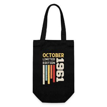 Octobre 1961 - Cadeau anniversaire Octobre 1961 - Sac à bouteille - noir - Devant