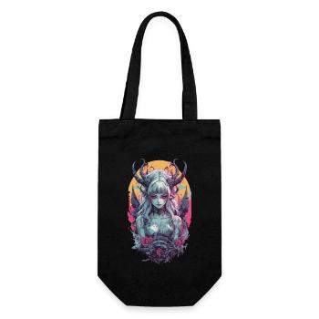 Occult Aesthetic Gothic Girl Underworld Design - Gift Bag for Bottles - black - Front
