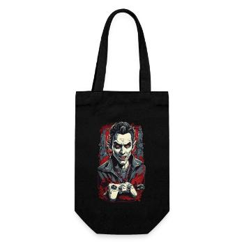 Conception de joueur de goule vampire pour Halloween - Sac à bouteille - noir - Devant