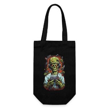 Zombie Gamer avec manette Creepy Gaming - Sac à bouteille - noir - Devant