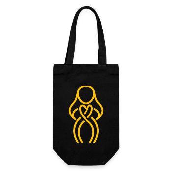 endometriosis - Gift Bag for Bottles - black - Front