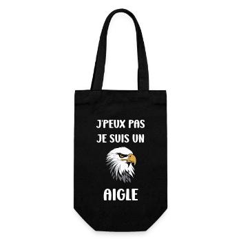 Citation humour Oiseau aigle - Sac à bouteille - noir - Devant