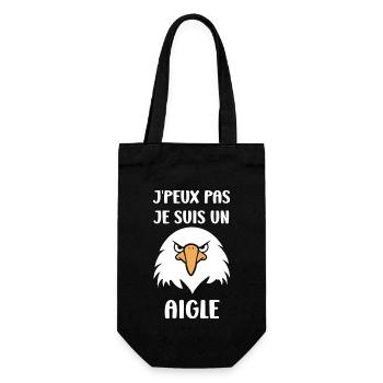 Citation humour Oiseau aigle - Sac à bouteille - noir - Devant