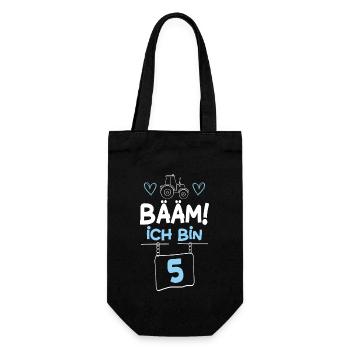 Bääm I’m 5 Tracteur - Sac à bouteille - noir - Devant
