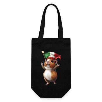 Meerschweinchen - Geschenkbeutel für Flaschen - Schwarz - Vorne