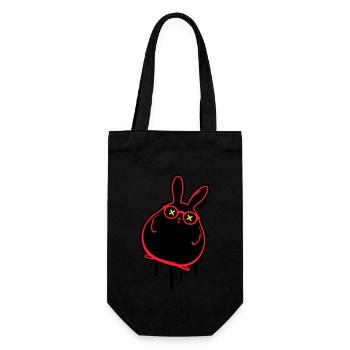Bunny Funny Easter Easter Bunny - Gift Bag for Bottles - black - Front