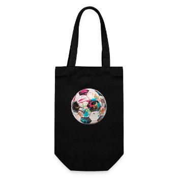 Graffity Fußball - Geschenkbeutel für Flaschen - Schwarz - Vorne