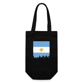 Argentina Flag South America Argentine Flag - Gift Bag for Bottles - black - Front