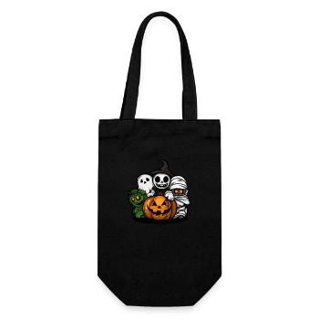 Halloween Comic Party Trick Or Treat - Sac à bouteille - noir - Devant