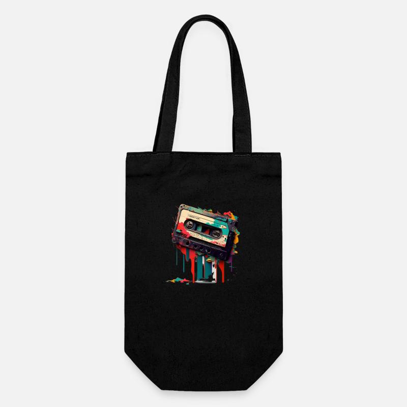 Mixtape rétro - Sac à bouteille - noir