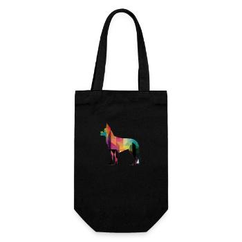 Beau chien - chien coloré - Sac à bouteille - noir - Devant