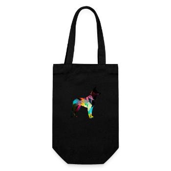 Beau chien - chien coloré - Sac à bouteille - noir - Devant