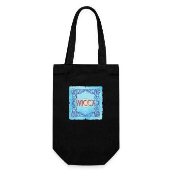 Celtic frame Wicca E 238 - Gift Bag for Bottles - black - Front