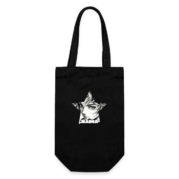 Manga Star - Geschenkbeutel für Flaschen - Schwarz - Vorne