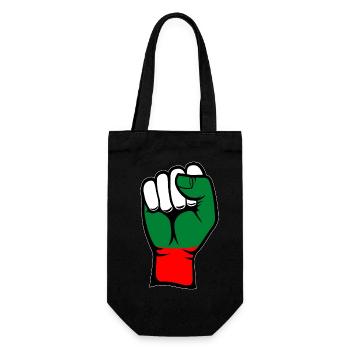 Poing du drapeau de la Bulgarie - Sac à bouteille - noir - Devant