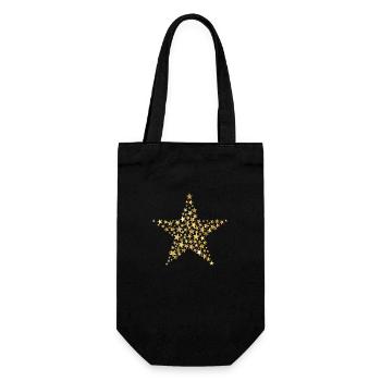 star 2858923 960 720 - Geschenkbeutel für Flaschen - Schwarz - Vorne