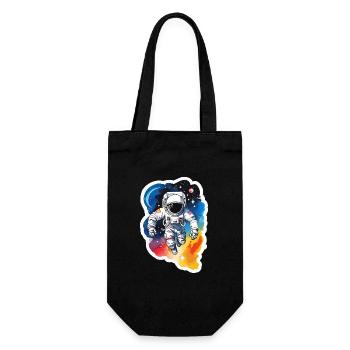 Aquarelle d’astronaute Aquarelle - Sac à bouteille - noir - Devant