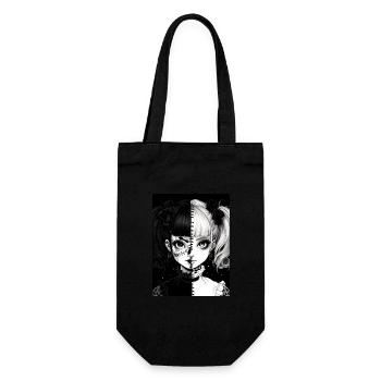 anime, fille, cadeau, horreur - Sac à bouteille - noir - Devant