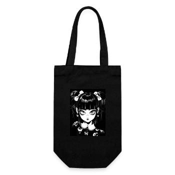 anime, fille, cadeau, otaku, manga, horreur - Sac à bouteille - noir - Devant