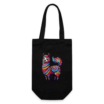 CONFETTIS PINATA D’ALPAGA PANACHÉ MOTIF ARC-EN-CIEL - Sac à bouteille - noir - Devant