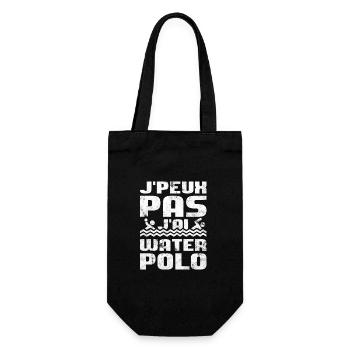 Je Peux Pas J'ai Water-Polo Humour - Sac à bouteille - noir - Devant