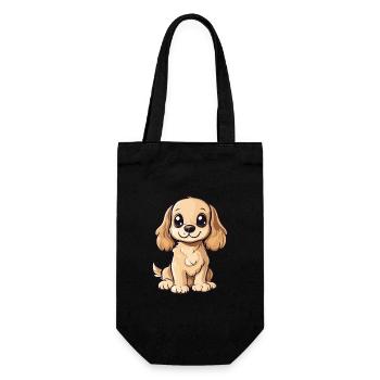 Cocker Spaniel Chien Mignon - Sac à bouteille - noir - Devant