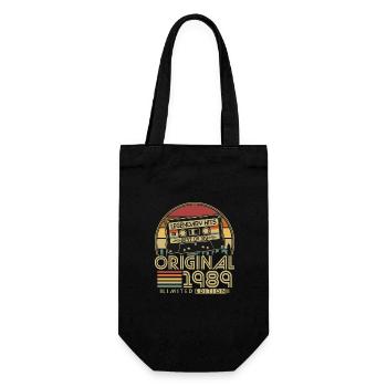 Original 1989 Vintage Retro Vintage 1989 - Gift Bag for Bottles - black - Front