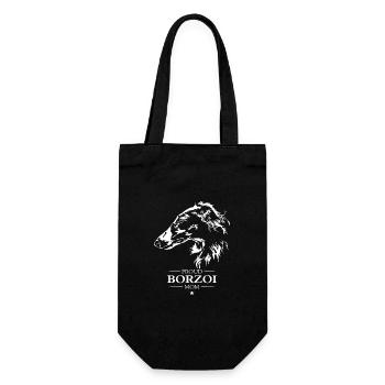 Borzoi Mom Dog Dog Borzoi Wilsigns - Gift Bag for Bottles - black - Front