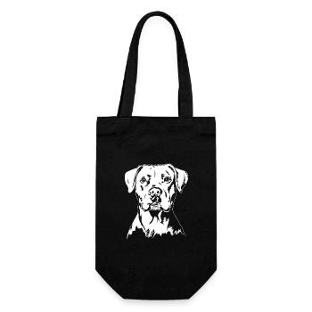 Dogue Argentin Portrait Chien Chien Wilsigns - Sac à bouteille - noir - Devant