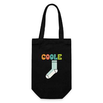 Chaussette cool - design motivant amusant - Sac à bouteille - noir - Devant