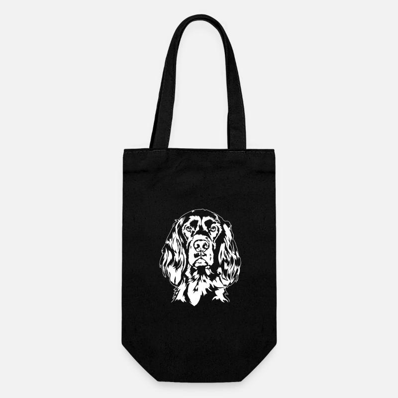 Irish Setter Jagdhund Jagdhunde Hunde Wilsigns - Geschenkbeutel für Flaschen - Schwarz