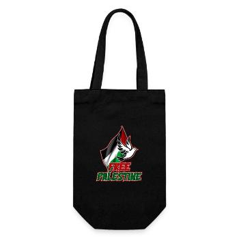 Free Palestine - Gift Bag for Bottles - black - Front