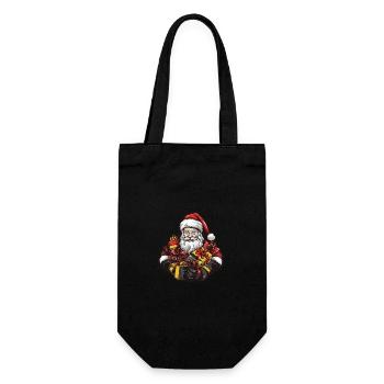 Cadeaux du Père Noël - Sac à bouteille - noir - Devant