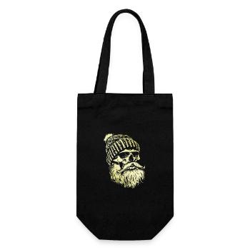 Crâne de bûcheron - Sac à bouteille - noir - Devant
