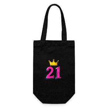 21 Numéro Jersey Couronne - Sac à bouteille - noir - Devant